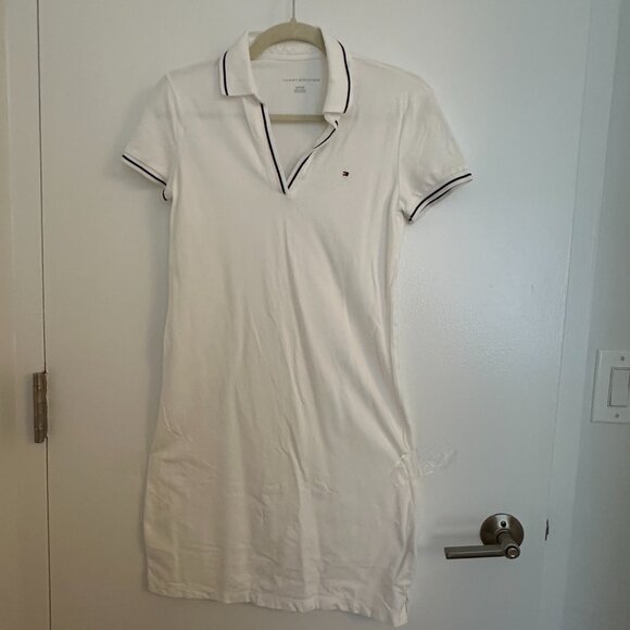 Tommy Hilfiger Optic White Slim Fit White and Black Fir Dress Size XS - Picture 3 of 3